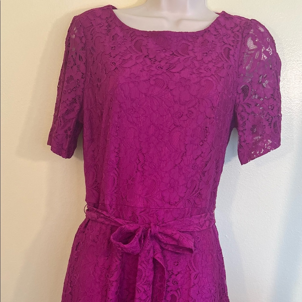 NWT JCP Danny & Nicole size 8 Fuschia Dress Ruffled